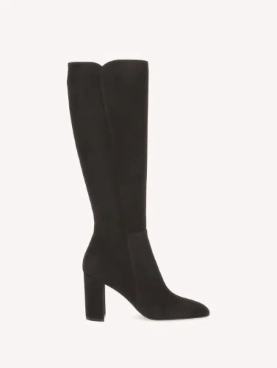Gianvito Rossi Lisa Boot In Brown Suede Leather