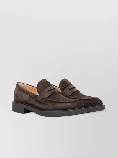 Gianvito Rossi Loafers With Penny Strap And Round Toe