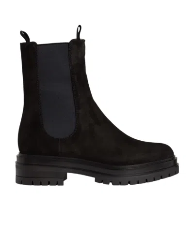 GIANVITO ROSSI LOGO BOOTS
