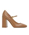 Gianvito Rossi Beige Square Toe Heels In Brown