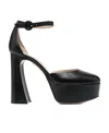 Gianvito Rossi Holly D'orsay Platform Pumps With Round Buckle In Black