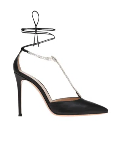 GIANVITO ROSSI BRILLIANT 105MM CRYSTAL-EMBELLISHED PUMPS
