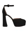 Gianvito Rossi 120 Holly Suede Platform Pumps In Black