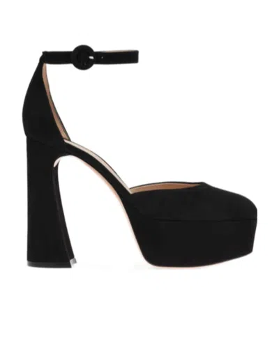 Gianvito Rossi Logo High Heels In Black