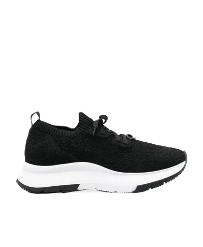 Gianvito Rossi Logo Low-top Sneakers In Black