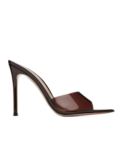 GIANVITO ROSSI LOGO POINTED HIGH-HEELED SANDALS