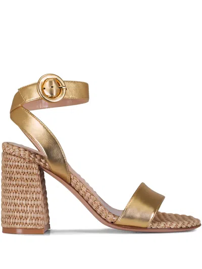 Gianvito Rossi Luana Sandals In Gold