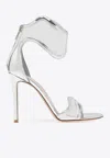 Gianvito Rossi Lucrezia Silver Mirror Effect Sandals In Silver