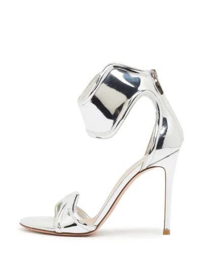 Pre-owned Gianvito Rossi Lucrezia Ankle-strap Sandals In Grey