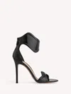 Gianvito Rossi Round-headed High-heeled Sandals In Black Patent