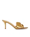 Gianvito Rossi Lucrezia Metallic-effect Mules In Brown