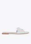 Gianvito Rossi Women's Lucrezia Mule 05 Slip On Sandals In Silver