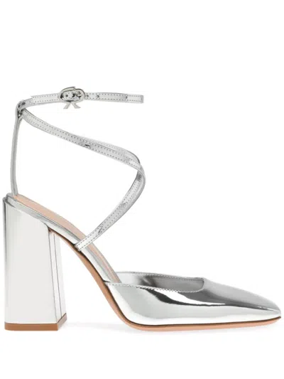 Gianvito Rossi Ludovica Mirrored-leather Pumps In Animal Print