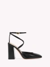 Gianvito Rossi Ludovica Leather Slingback Pump In Black