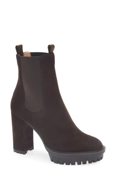 Gianvito Rossi Lug Sole Chelsea Boot In Brown
