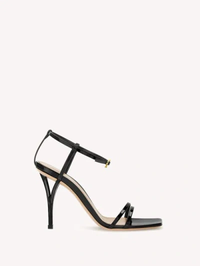 Gianvito Rossi Lumiére Sandals In Black Lamb Leather
