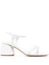 GIANVITO ROSSI LUXURIOUS AND SOPHISTICATED CASSIS 70MM LEATHER SANDALS