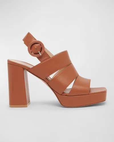 Gianvito Rossi Lyonne Sandals In Braun