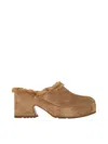 Gianvito Rossi Lyss 55 Clogs With Suede Platform In Brown