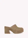 Gianvito Rossi Lyss Suede Platform Mules In Brown