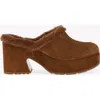 Gianvito Rossi Lyss Genuine Shearling Mule In Brown