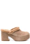 Gianvito Rossi Lyss 85mm Suede Mules In Camel