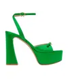 Gianvito Rossi 105mm Maddy Satin Platform Sandals In Green