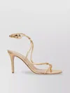 Gianvito Rossi Mamba 85 Metallic Finish Open Toe Sandals
