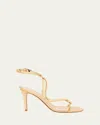 Gianvito Rossi Mamba Napa Leather Serpent Sandals In Gold