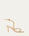 Gianvito Rossi Mamba Napa Leather Serpent Sandals In Hunter