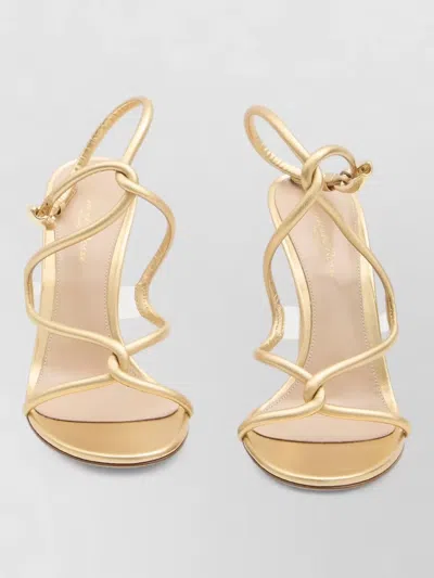 Gianvito Rossi Mamba Snake Stiletto Heel Leather Sandals In Brown