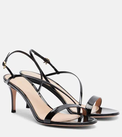 GIANVITO ROSSI MANHATTAN 70 LEATHER SANDALS