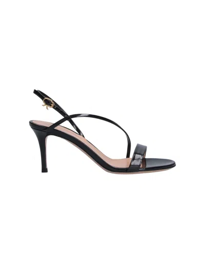 Gianvito Rossi 'manhattan 70' Sandals In Black
