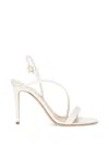 Gianvito Rossi Manhattan 95 Leather Sandals In White