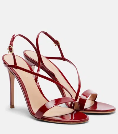 Gianvito Rossi Manhattan Ankle-strap Sandals In Brown