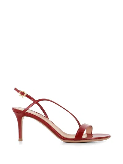Gianvito Rossi Manhattan Strappy Heeled Sandals In Red
