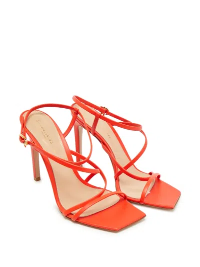 Pre-owned Gianvito Rossi Manilla Ankle Strap Sandals In Orange