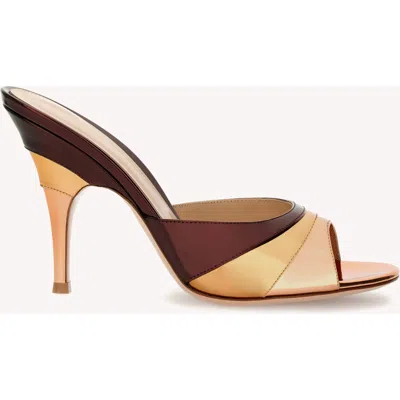 Gianvito Rossi Marea 95 Mules In Brown