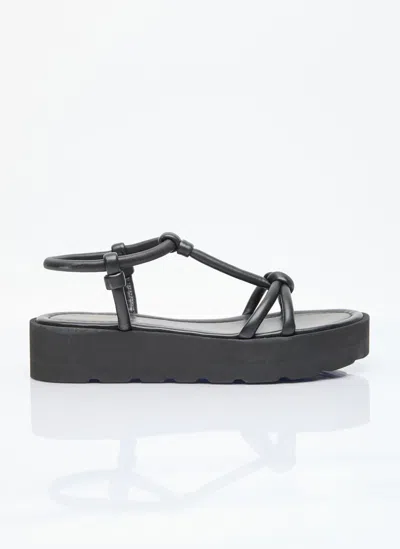 Gianvito Rossi Marine Platform Sandals In Black