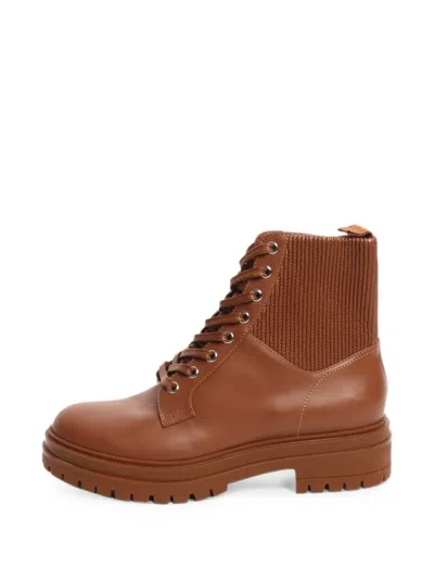 Pre-owned Gianvito Rossi Martis 20 Ankle Boots In Brown