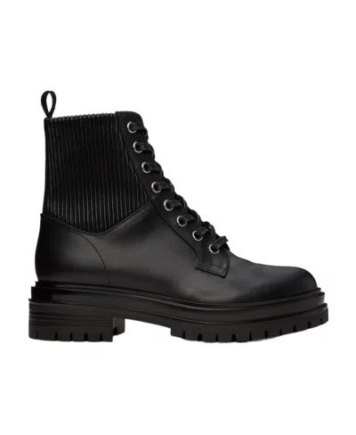 Gianvito Rossi Martis Combat Boots In Black