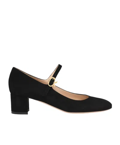 Gianvito Rossi Mary Jane Block-heel Pumps In Black