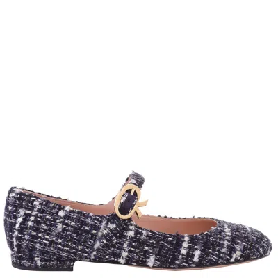 Gianvito Rossi Mary Ribbon 05 Ballerinas Shoes In Multi