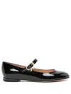 GIANVITO ROSSI GIANVITO ROSSI MARY RIBBON 05 PATENT LEATHER BALLET FLATS