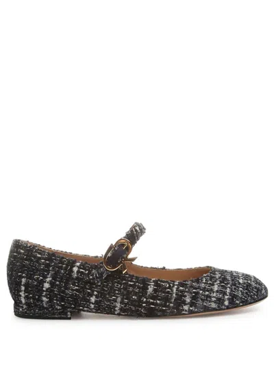 Gianvito Rossi Venezia Boucle Buckle Ballerina Flats In Multi