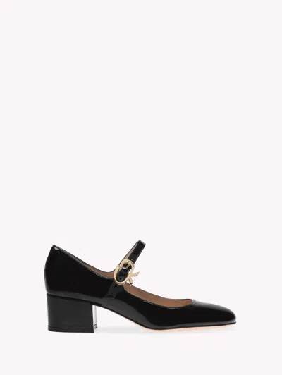 Gianvito Rossi Mary Ribbon In Black