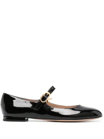 Gianvito Rossi Ballerinas Mit Schnallenriemen In Black