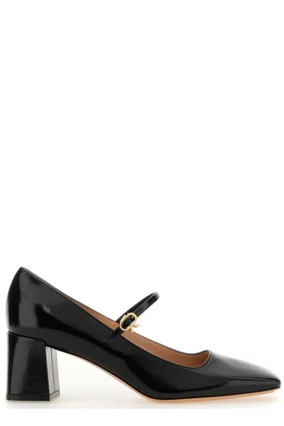 GIANVITO ROSSI GIANVITO ROSSI MARY RIBBON SQUARE TOE PUMPS