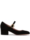 GIANVITO ROSSI MARY RIBBON SUEDE PUMP,G22101.45RIC