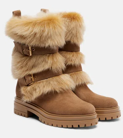 Gianvito Rossi Versatile Premium Comfortable Ankle Boots In Brown